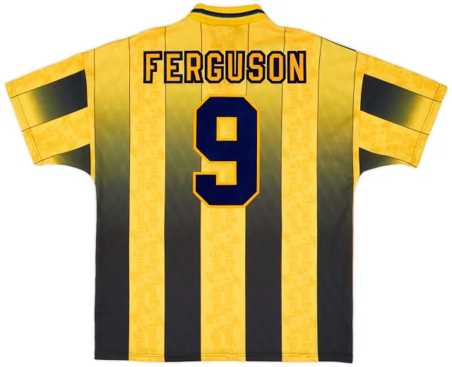 Umbro 1996-98 Everton Away Shirt Ferguson #9 - 8/10 - (XL)