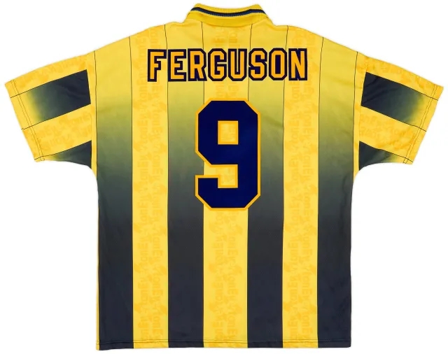 Umbro 1996-98 Everton Away Shirt Ferguson #9 - 9/10 - (XL)