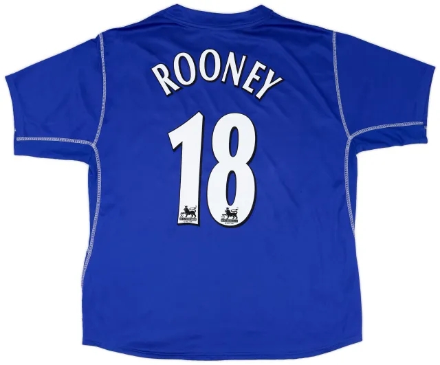 Puma 2002-03 Everton Home Shirt Rooney #18 - 7/10 - (XXL)