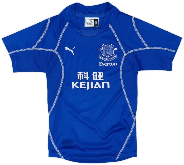 Puma 2002-03 Everton Home Shirt - 9/10 - (5-Y)