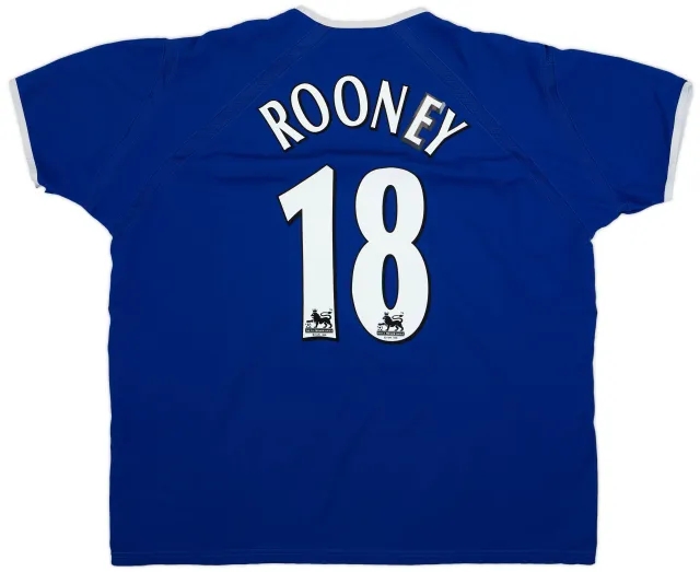 Puma 2003-04 Everton Home Shirt Rooney #18 - 8/10 - (XXL)