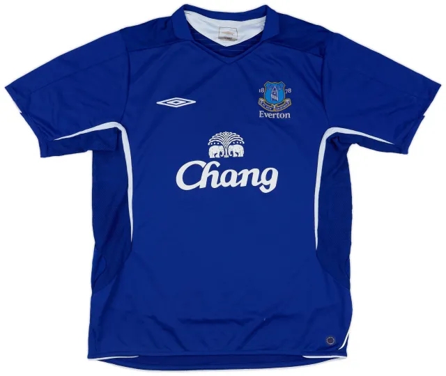 Umbro 2005-06 Everton Home Shirt - 7/10 - (L)