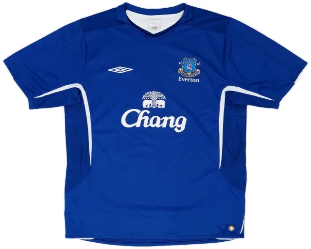 Umbro 2005-06 Everton Home Shirt - 8/10 - (XL)