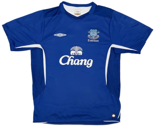 Umbro 2005-06 Everton Home Shirt - 6/10 - (L)