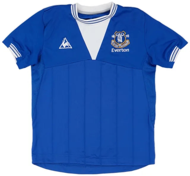LeCoqSportif 2009-10 Everton Home Shirt - 8/10 - (S.Boys)