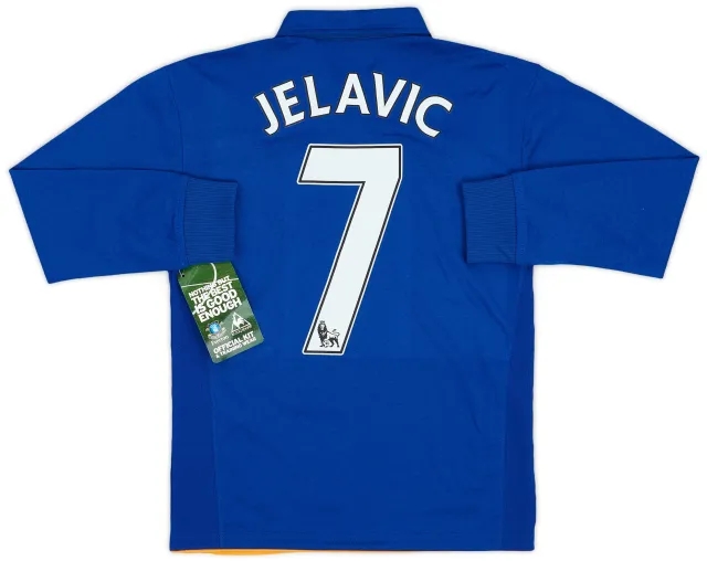 LeCoqSportif 2011-12 Everton Home L/S Shirt Jelavic #7 (M.Boys)