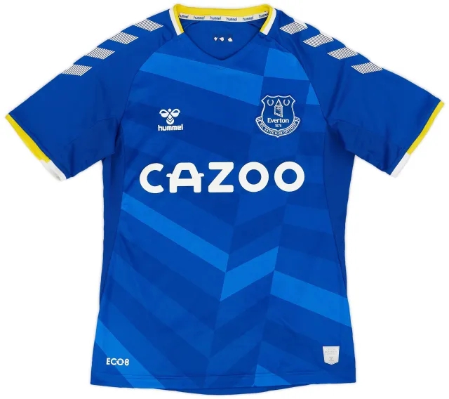 Hummel 2021-22 Everton Home Shirt - 8/10 - (S)