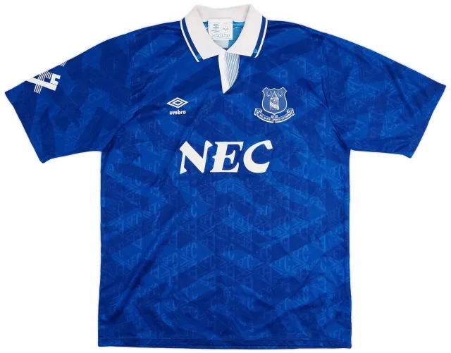 Umbro 1991-93 Everton Home Shirt - 8/10 - (XL)