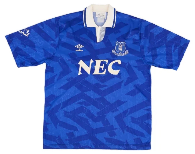Umbro 1991-93 Everton Home Shirt - 6/10 - (L)