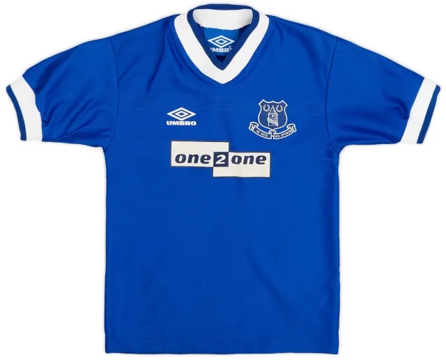 Umbro 1999-00 Everton Home Shirt - 9/10 - (XS.Boys)