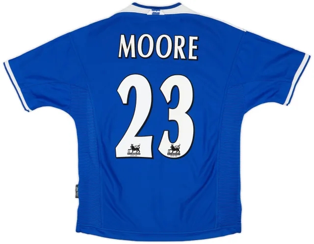 Umbro 1999-00 Everton Home Shirt Moore #23 - 9/10 - (Y)