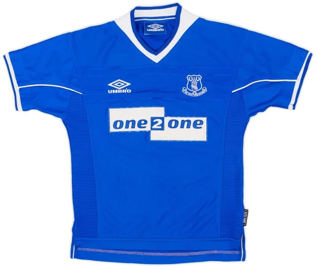 Umbro 1999-00 Everton Home Shirt - 8/10 - (M.Boys)