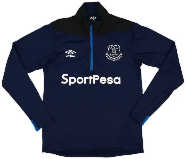 2017-18 Everton Umbro 1/2 Zip Training Top - 7/10 - (S)