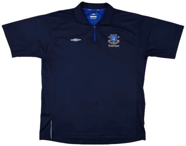 2006-07 Everton Umbro 1/4 Zip Training Polo - 7/10 - (XXL)