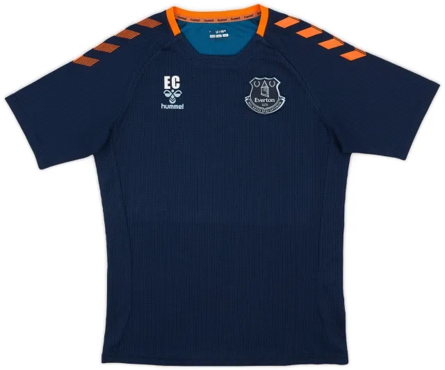 2020-21 Everton Staff Issue Hummel Training Shirt 'EC' - 8/10 - (M)