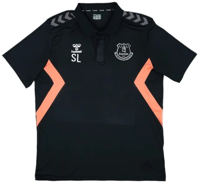 Hummel 2023-24 Everton Staff Issue Polo Shirt SL - 10/10 - (XL)