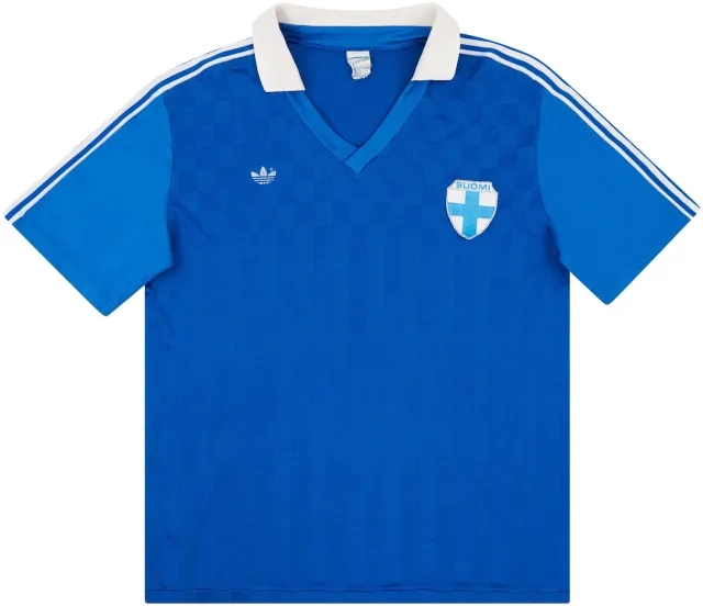 adidas 1988-89 Finland Match Issue Away Shirt #16 (Litmanen) v Sweden