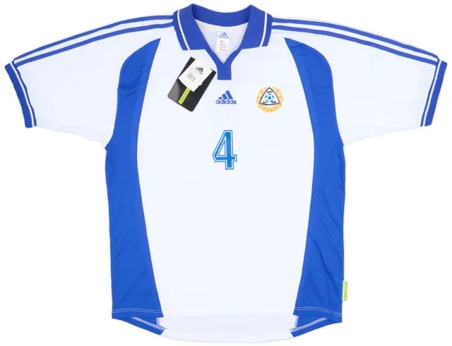 adidas 2000-02 Finland Player Issue Home Shirt #4 (XL)