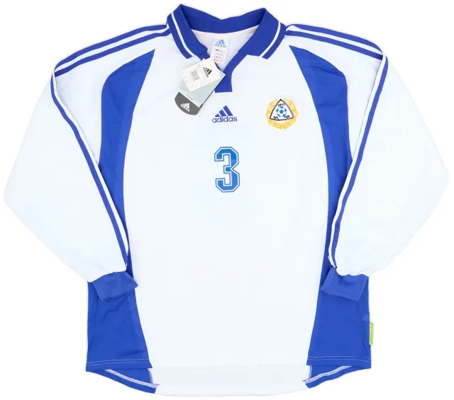 adidas 2000-02 Finland Player Issue Home L/S Shirt #3 (XL)