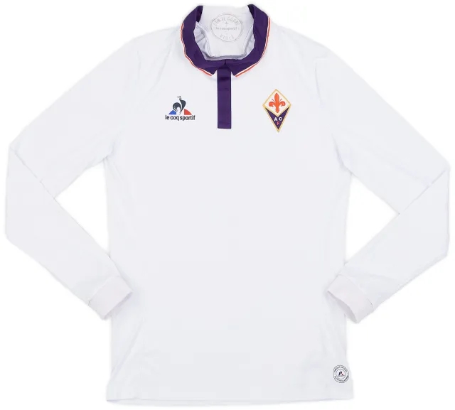 LeCoqSportif 2016-17 Fiorentina Away L/S Shirt #2 - 8/10 - (S)