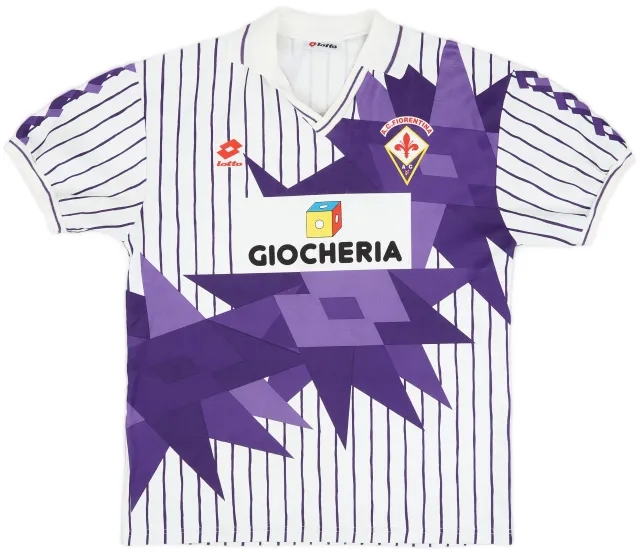 Lotto 1991-92 Fiorentina Away Shirt #9 - 6/10 - (L)