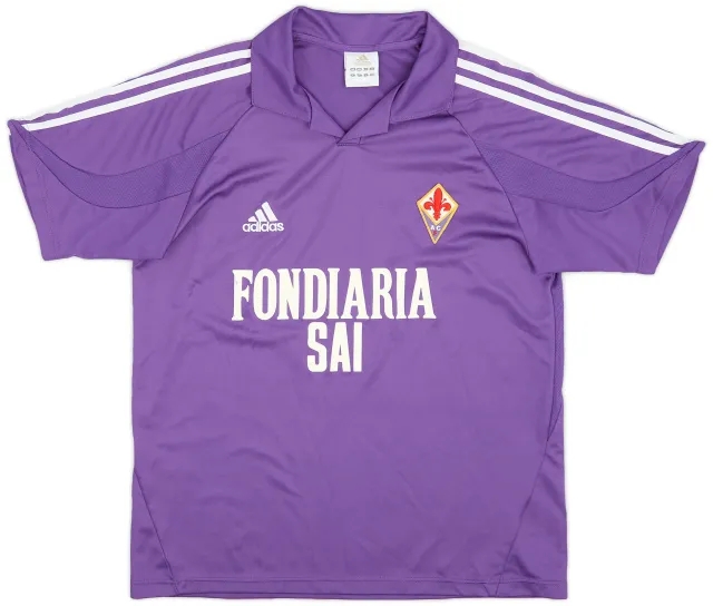 adidas 2003-04 Fiorentina Home Shirt - 6/10 - (XL.Boys)