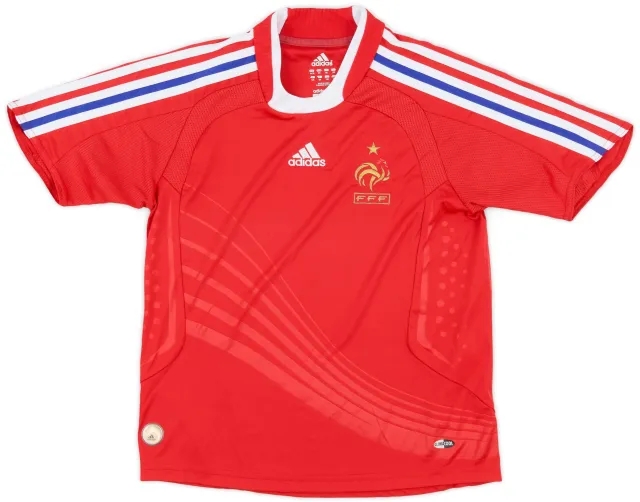 adidas 2007-08 France Away Shirt - 8/10 - (XS.Boys)