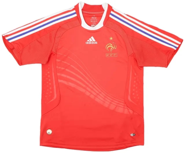 adidas 2007-08 France Away Shirt - 8/10 - (L.Boys)
