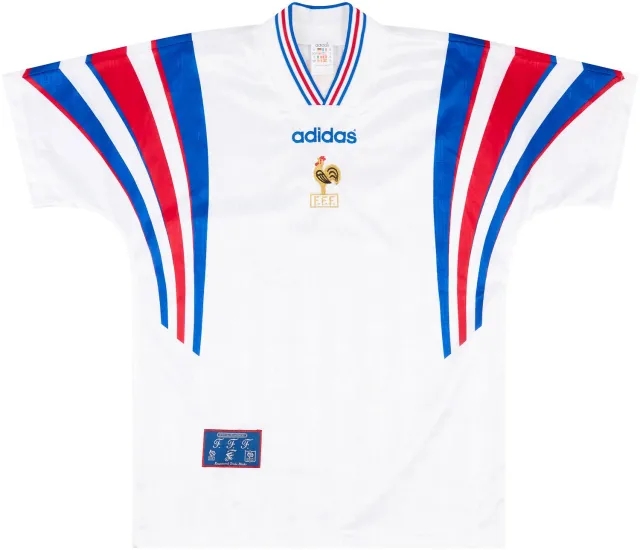 adidas 1996-98 France Away Shirt (Excellent) L