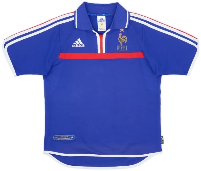 adidas 2000-02 France Home Shirt - 8/10 - (Y)