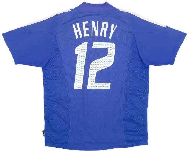 adidas 2002-04 France Home Shirt Henry #12 - 7/10 - (M)