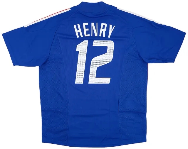 adidas 2002-04 France Home Shirt Henry #12 (L)
