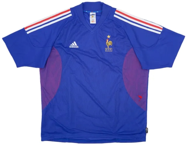 adidas 2002-04 France Home Shirt - 5/10 - (XL)