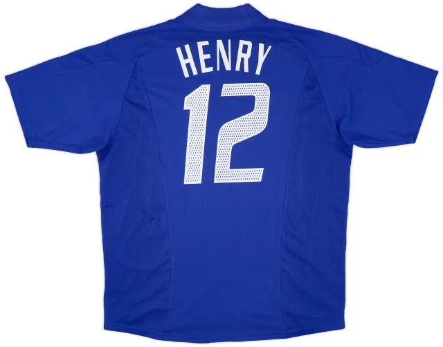 adidas 2002-04 France Home Shirt Henry #12 - 7/10 - (XL)