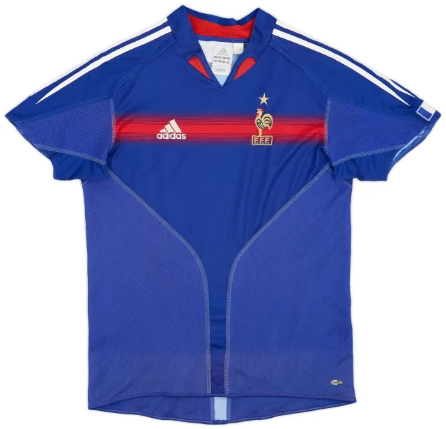adidas 2004-06 France Home Shirt - 9/10 - (XL.Boys)