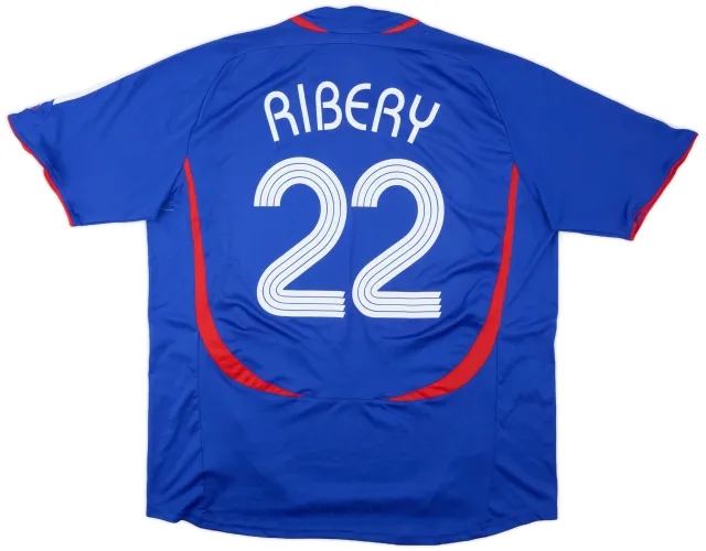 adidas 2006-07 France Home Shirt Ribery #22 - 8/10 - (XXL)