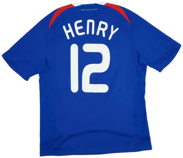 adidas 2007-08 France Home Shirt Henry #12 (L)