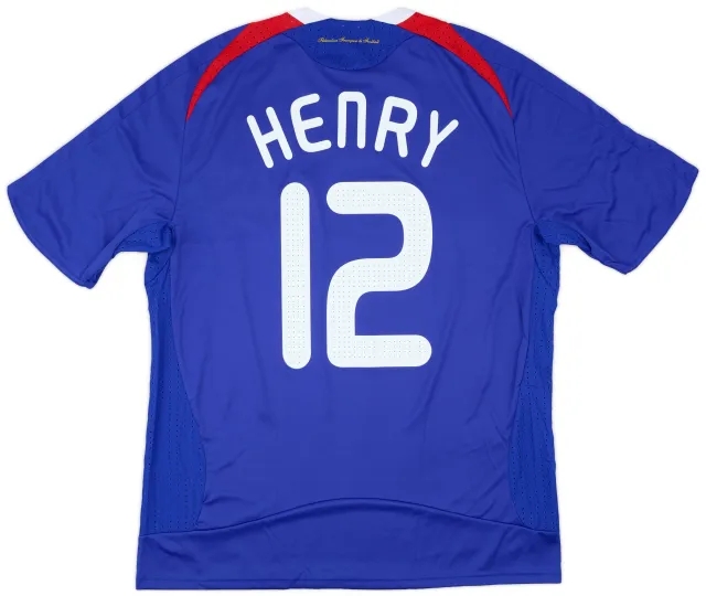 adidas 2007-08 France Home Shirt Henry #12 (L)