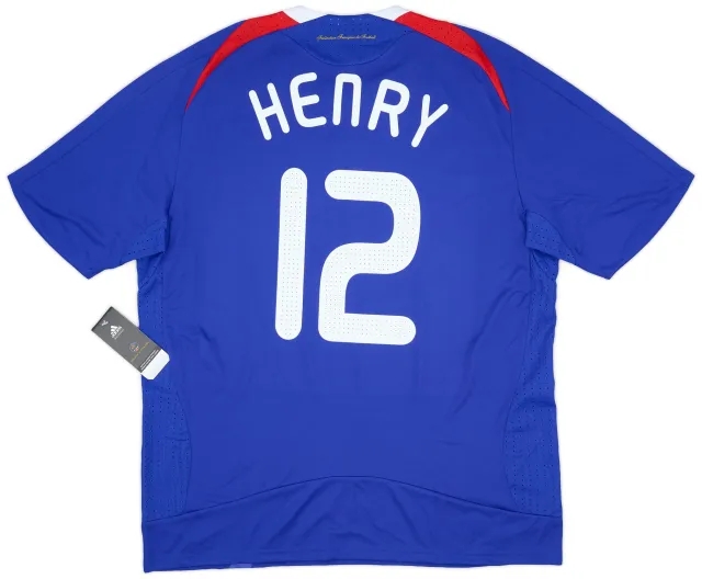 adidas 2007-08 France Home Shirt Henry #12 (XL)