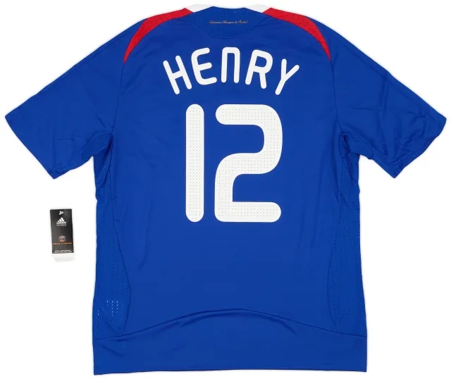 adidas 2007-08 France Home Shirt Henry #12 (L)