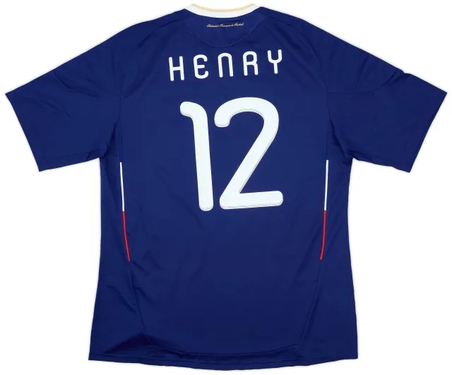 adidas 2009-10 France Home Shirt Henry #12 (XL)