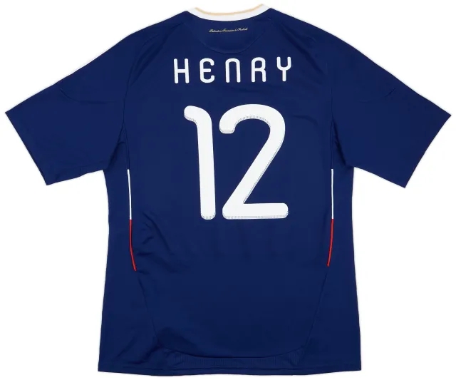 adidas 2009-10 France Home Shirt Henry #12 (L)
