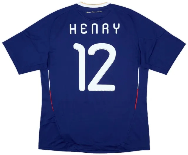 adidas 2009-10 France Home Shirt Henry #12 (L)
