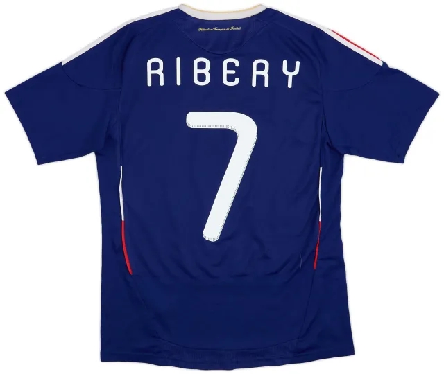 adidas 2009-10 France Home Shirt Ribery #7 - 6/10 - (S)