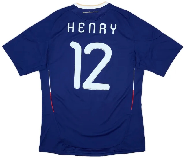 adidas 2009-10 France Home Shirt Henry #12 (L)
