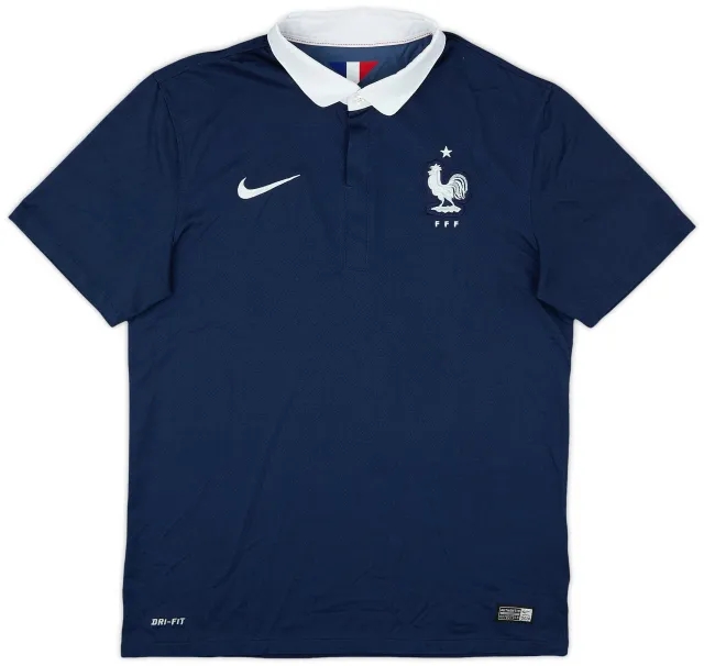 Nike 2014-15 France Home Shirt - 8/10 - (M)