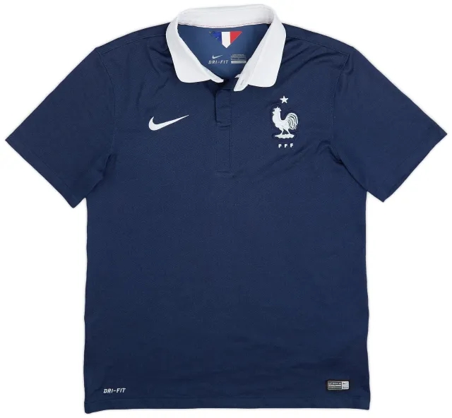 Nike 2014-15 France Home Shirt - 8/10 - (M)