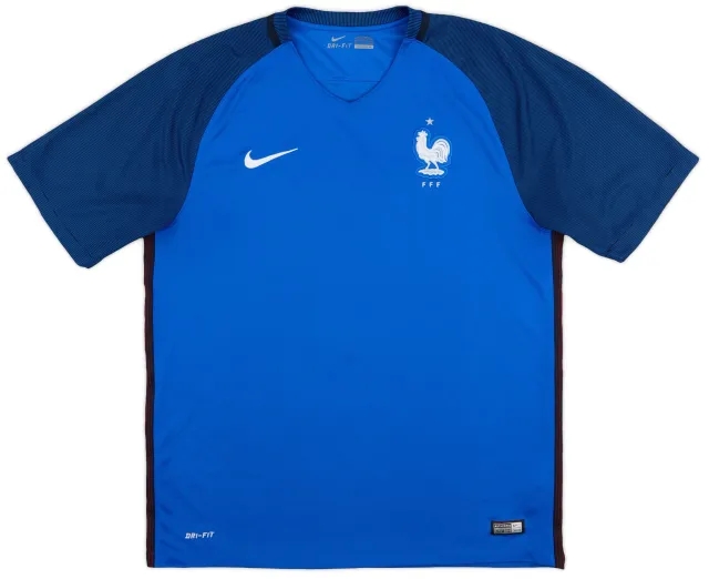 Nike 2016-17 France Home Shirt - 9/10 - (XL)