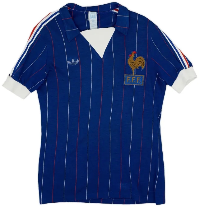 adidas 1980-82 France Home Shirt - 8/10 - (M)
