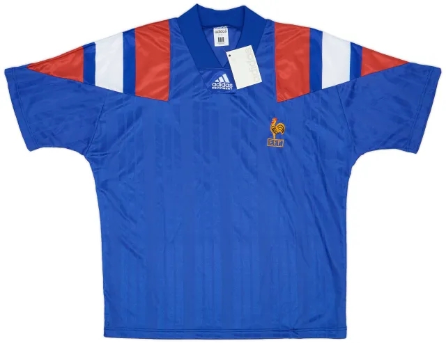 adidas 1992-94 France Home Shirt (L)